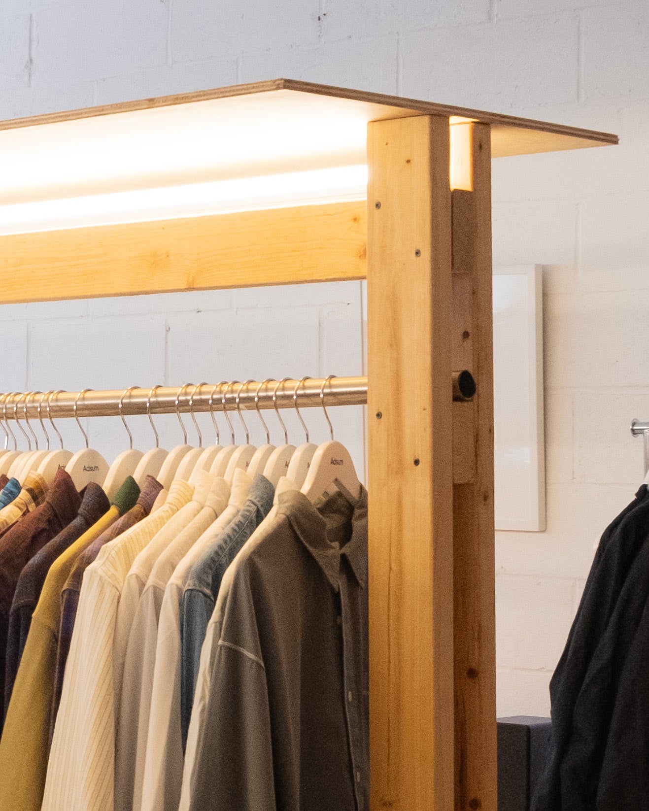 Adsum Sample Sale - Clothing Display
